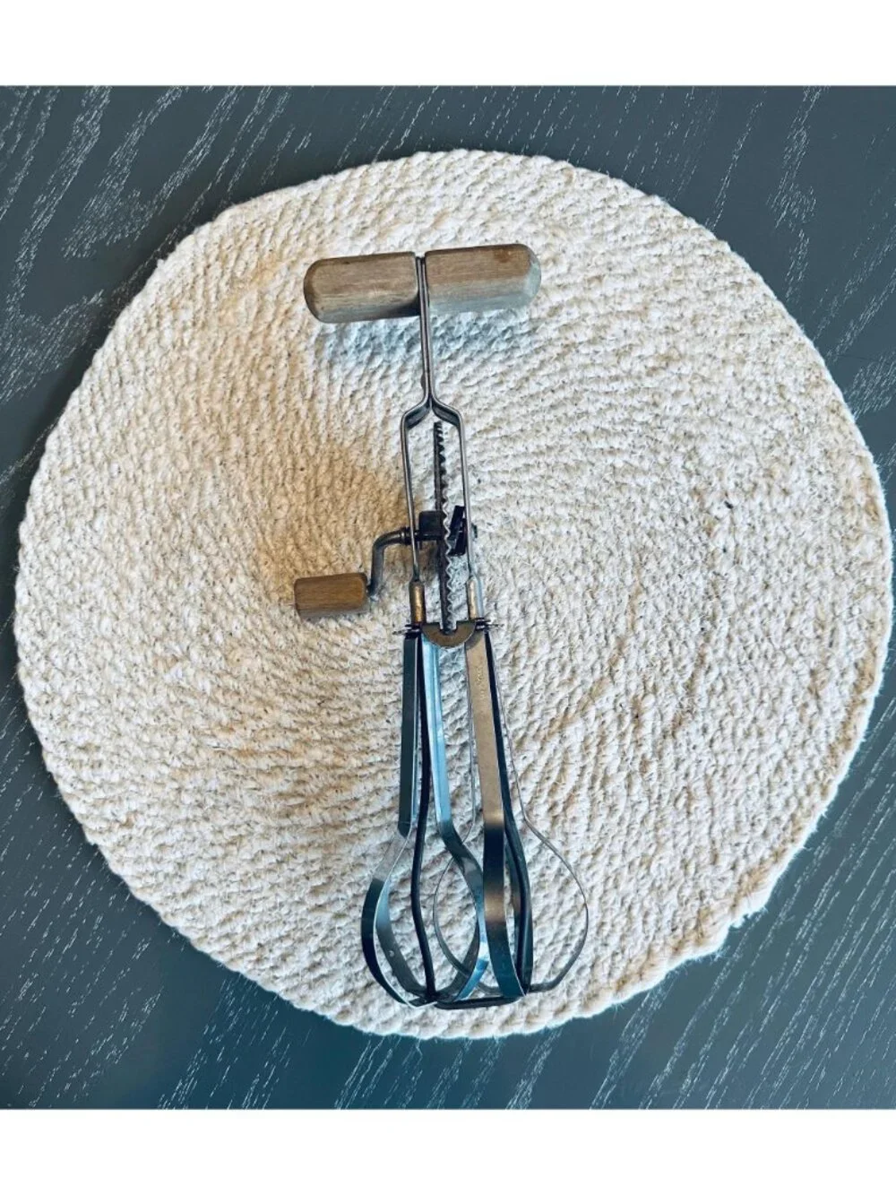 ECKO Egg Beater A & J Super Center Drive Hand Mixer Rustic Kitchen Baking Tool